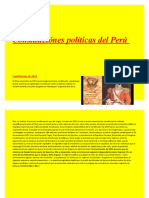 Constituciónes Políticas Del Perú