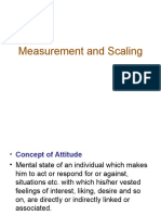 Measurement and Scaling