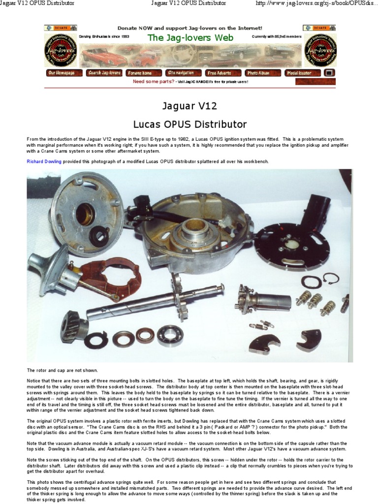 thumbnail image 2 of Jaguar XJS XJ12 V12 5.3 HE Distributor Base Plate – Lucas AEU1721 Pickup 2 of 4