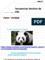 Leyenda Osos Panda. Secuenciar Acciones
