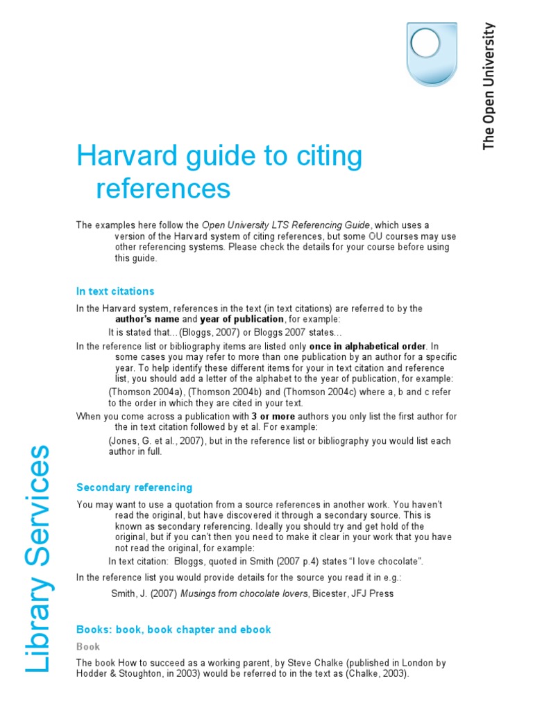 Harvard Citation Hlp Citation Bracket