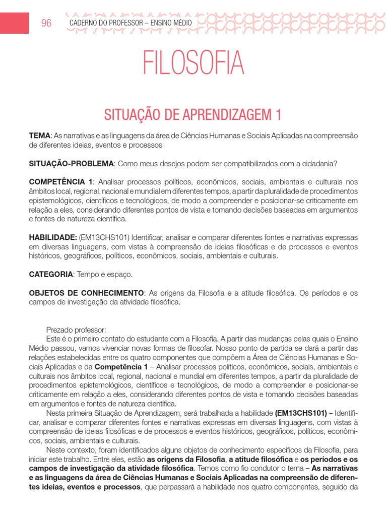 Caderno Do Aluno 2021 1 Série Ensino Médio Final Impressao, PDF, Ator