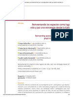 Reinventando Los Espacios Como Lugares de Vida y Paz Una Estrategia Desde La Lúdica para Sectores Vulnerables