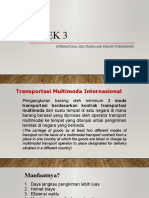 Week 3: International Multimoda and Freight Forwarding