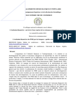 L'exclusion Financière Des PME Par Les Banques: Quelles en Sont Les Raisons ?