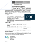 Acta Informe Oral No Presencial - EXP 528-2019-OEFA-DFAI-PAS - RECONSIDERACION