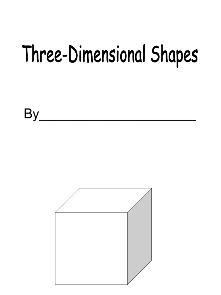 3d Shapes Printable Book