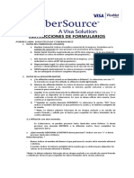 Instrucciones de Formularios Cybersource