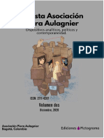 VOLUMEN DOS de La Revista Asociación Piera Aulagnier