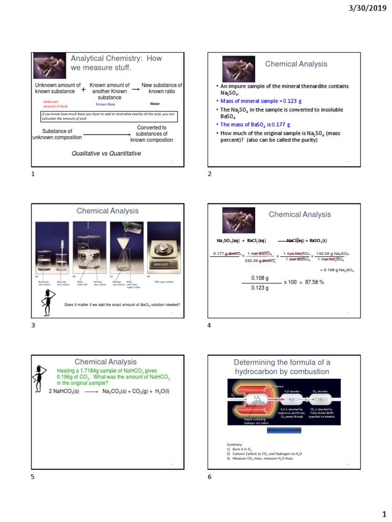 Analytical Chemistry How We Measure Stuff. Chemical Analysis PDF