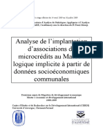 Microfinance Strategies D'implantation Des AMC