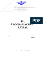 Programación Lineal