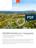 Radwin Multisector Integrated: 1.5Gbps Multi-Sector Dual Carrier Base Station For Low Tco Deployments