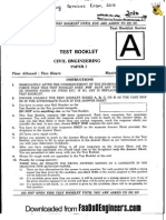 Civil Paper I New - IES 2010 Question Paper