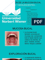 Exploración de La Mucosa Bucal
