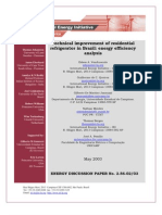 Technical improvement of residential refrigerator in Brazil