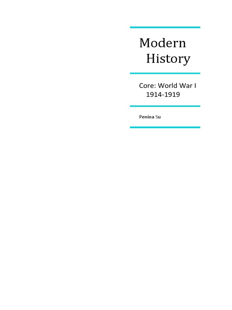 Core Notes Wwi | PDF | Trench Warfare | Western Front (World War I)