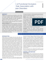 Digital Evaluation of Functional Occlusion Parameters and Their Association With Temporomandibular Disorders