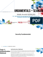 1. Security Fundamentals -SEANCE 3