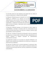 Retos de La Educación Ambiental y La Labor Docente