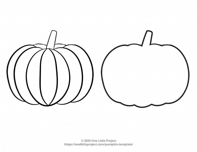 Printable Pumpkin Template | PDF
