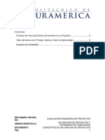 3 Conceptos de la valoración de proyectos