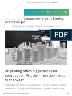 3D Printing in Construction - Growth, Benefits, and Challenges - Digital Builder