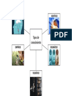 Mapa Mental Tipos de Conocimiento