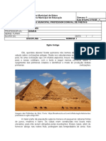 10 Quinzena Eja 2 Fase 1, Semana 1 e 2 - Antigo Egito e Economia Do Egito