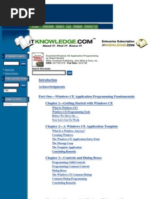 Essential Windows Ce Application Programming Microsoft - 