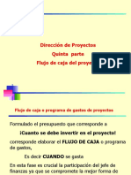 Flujo de caja y programación de gastos en proyectos