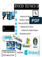 Servicio técnico PC instalación software formateo mantenimiento