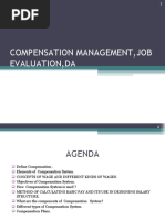 Compensation Management, Job Evaluation, Da