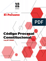 Código Procesal Constitucional, Ley #31307