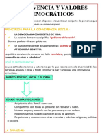 Convivencia y Valores Democráticos