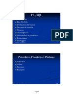 Bases de Données 4 PL SQL 4 Fonction Procédure Package