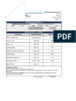 Certificado de Analisis Alcohol Isopropilico L5726