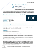 Airworthiness Directive: Design Approval Holder's Name: Type/Model Designation(s)