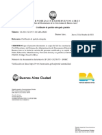 Certificado partida gratis