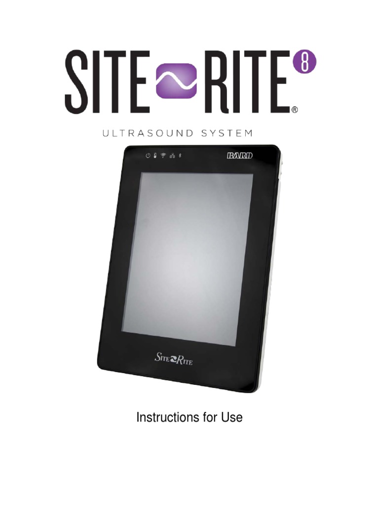 SiteRite 8 Ultrasound System IFU | PDF | Medical Ultrasound | Ultrasound