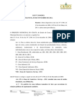 Lei Municipal Nº 2.814-2012 LEI PARCELAMENTO USO E OCUPAÇÃO CRATO CEARÁ