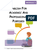 Module 5 - English For Academic and Professional Purposes