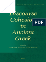 (Amsterdam Studies in Classical Philology 16) Stéphanie J. Bakker, Gerry Wakker-Discourse Cohesion in Ancient Greek-BRILL (2009)