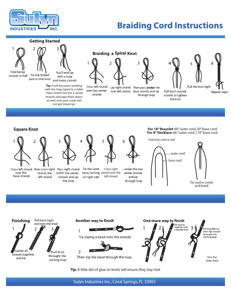 SW Braiding Cord Instructions-1 | PDF