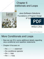 More Conditionals and Loops: Java Software Solutions