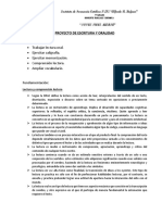 PROYECTO DE ESCRITURA Y ORALIDAD