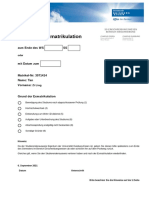 Antrag Auf Exmatrikulation (PDF) - 2