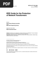 IEEE STD C37.108-2002 IEEE Guide For The Protection of Network Transformers