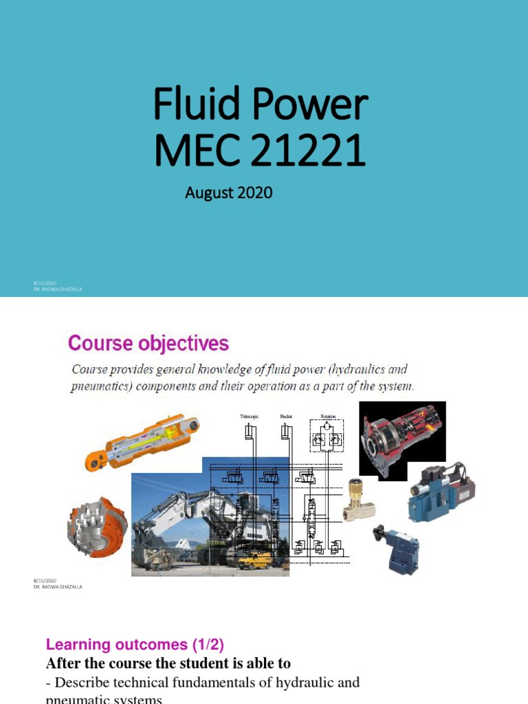 Fluid Power 1 Pdf Pump Engines