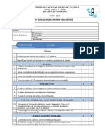FORMATO N° 006-2016 Tabla de evaluacion Informe Final